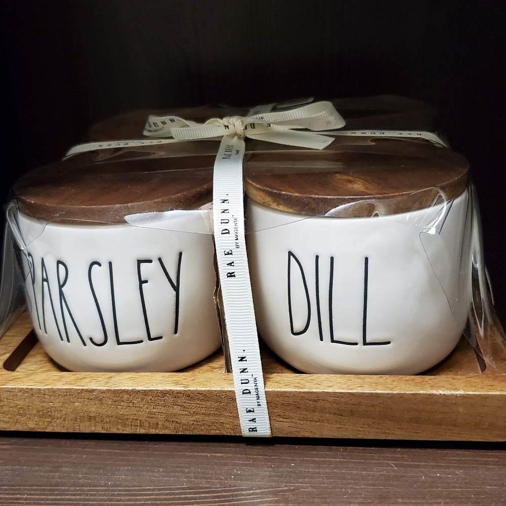 Rae Dunn 4 Herb Containers - Picture 3 of 4